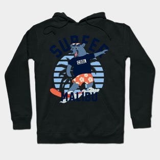 Malibu Bear Surfer Hoodie